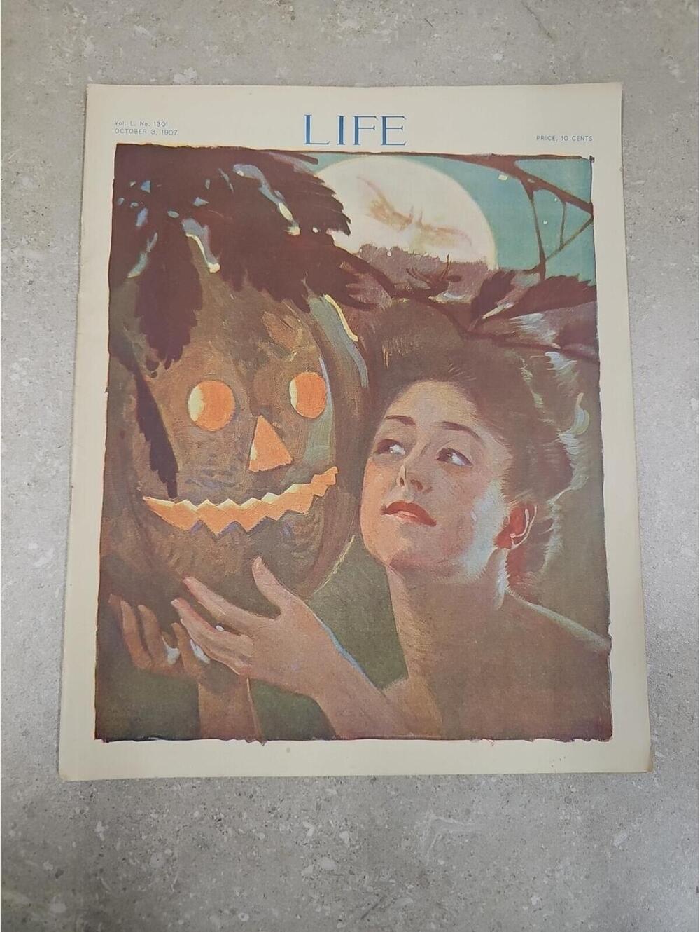 Life Magazine – October 3, 1907 (# 1301 Jack-O-Lantern Incredible Condition